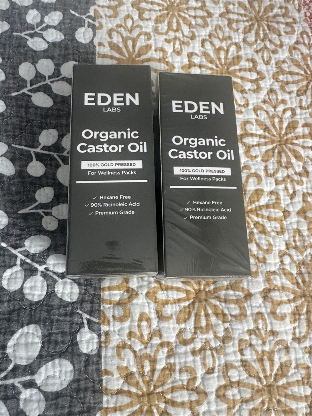 Organic Castor Oil — Black Premium Cold-Pressed Bottle